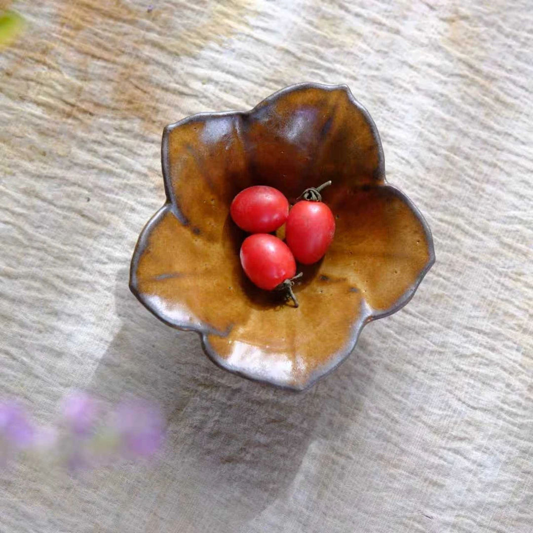 小喜宅 自在小花碗（焦糖）