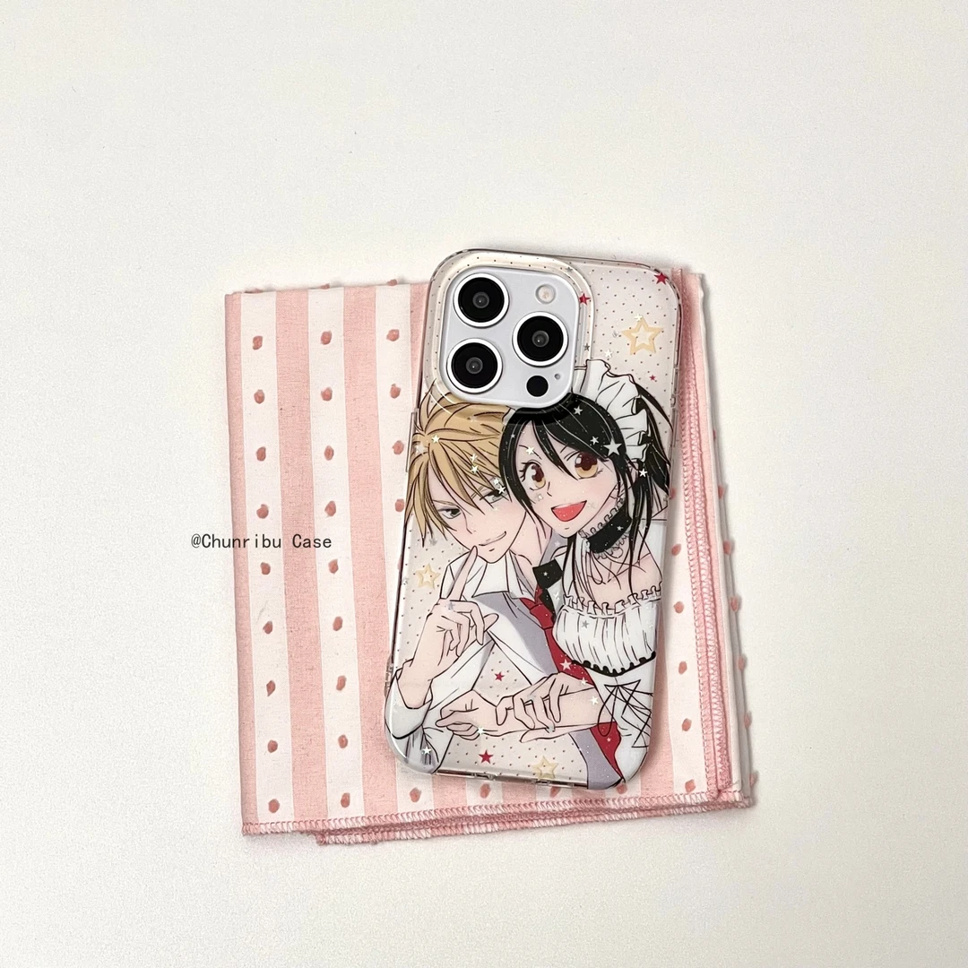 二次元cp动漫会长是女仆大人适用苹果17/16promax手机壳15/14/13