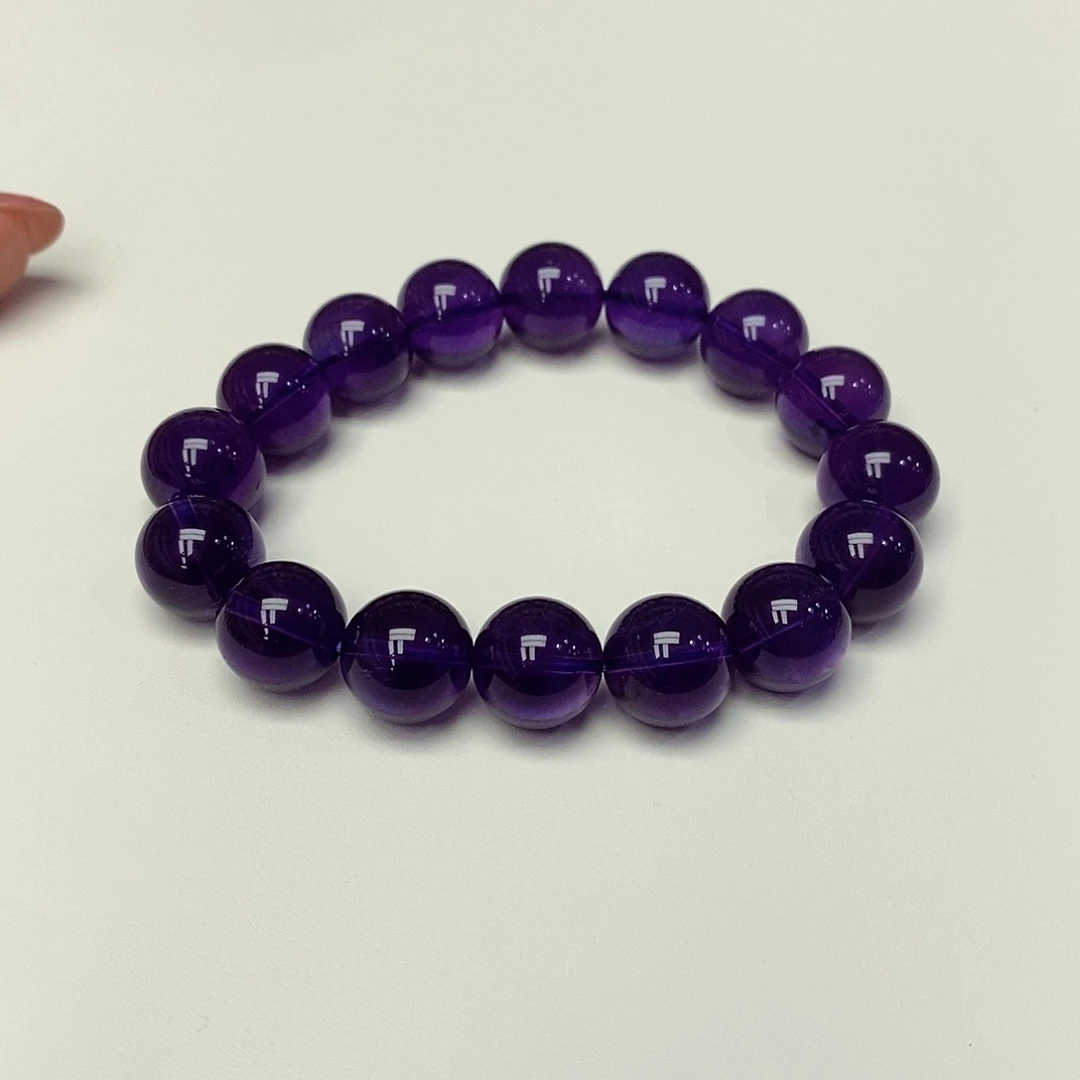 未镶嵌珠宝半成品紫晶13m