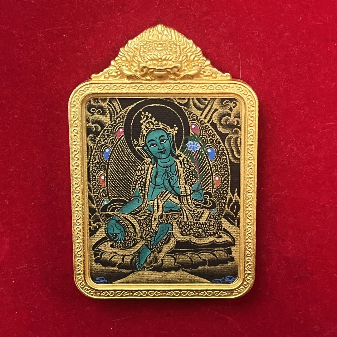 XMLY1364藏传艺术作品-绿度母