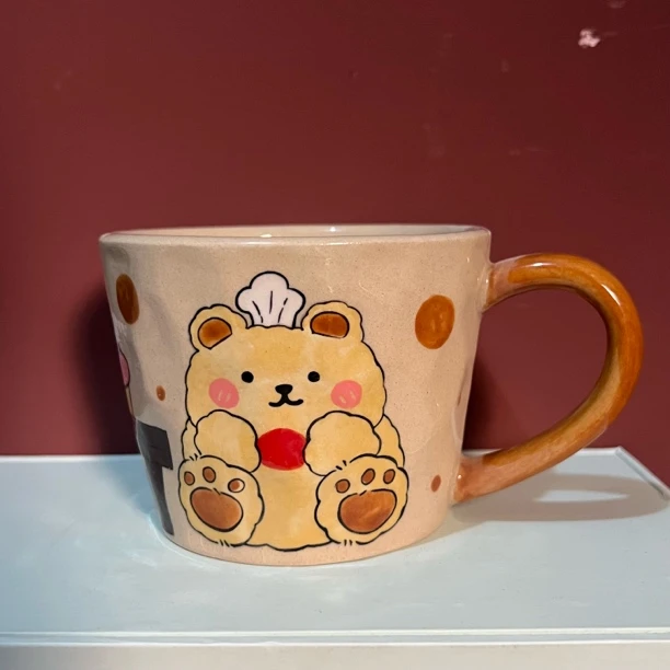 482黄油小熊可爱马克杯