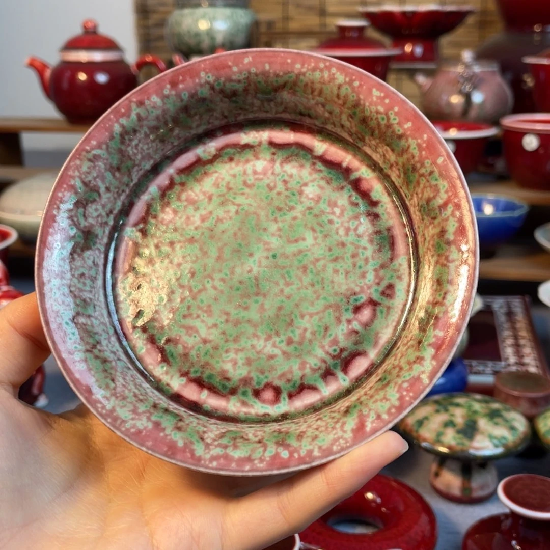 景德镇原矿陶瓷 壶承11.8cm