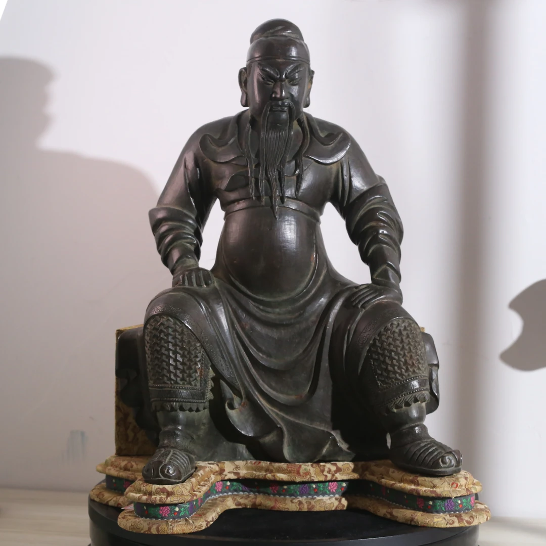 十九世纪铜关公像TM2508278005