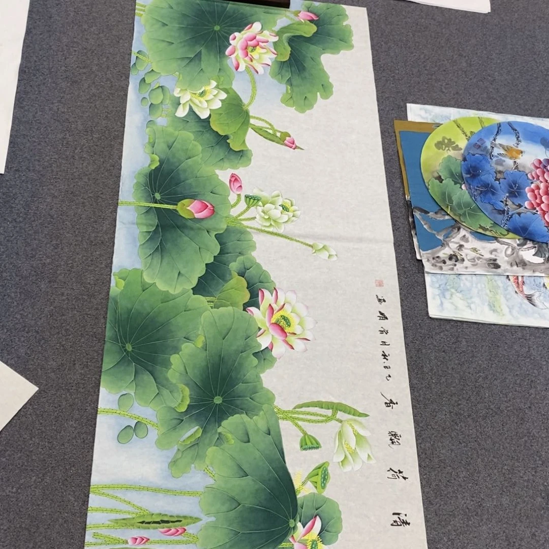 国画李尺寸180✖️70小六尺工笔手绘画