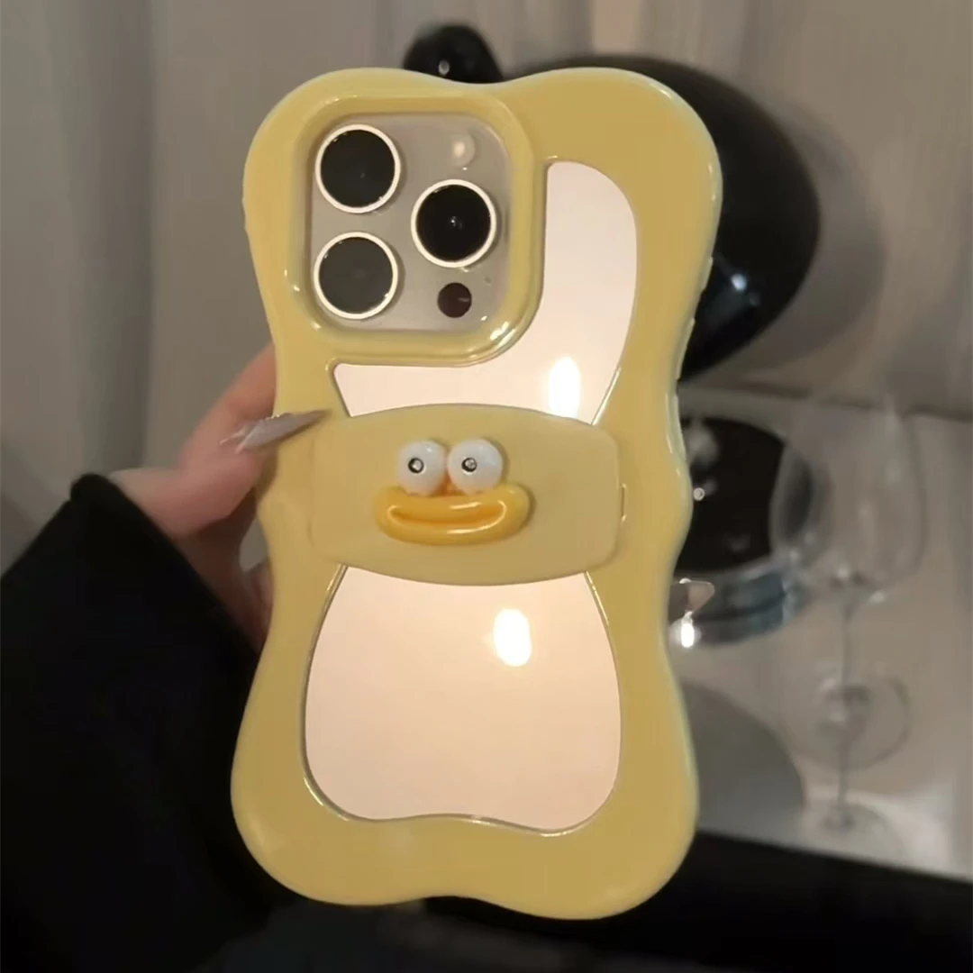 蝴蝶结支架卡通大嘴适用于iPhone16promax苹果15pro手机壳14p13