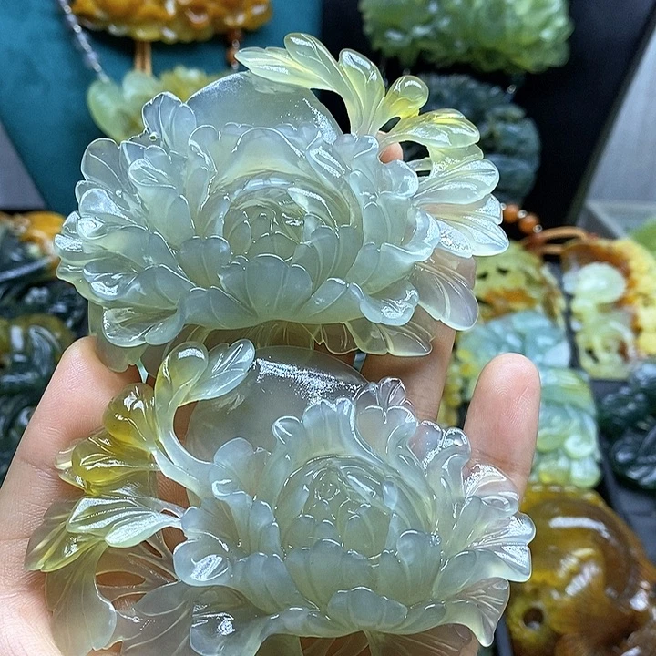 蛇纹石玉未镶嵌挂件泓****ì