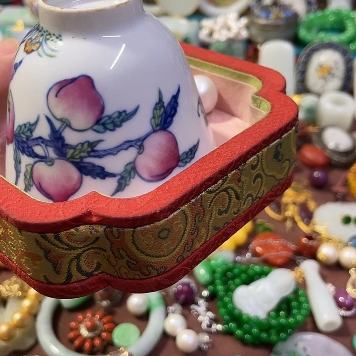 虎***人青花手绘小主人杯