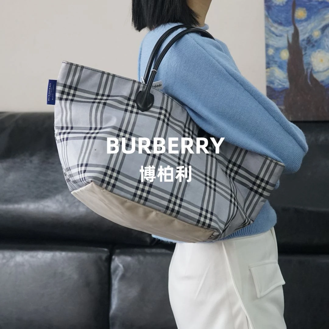 95新 BURBERRY/博柏利 巴宝莉 格纹单肩包/BM11611060/1060