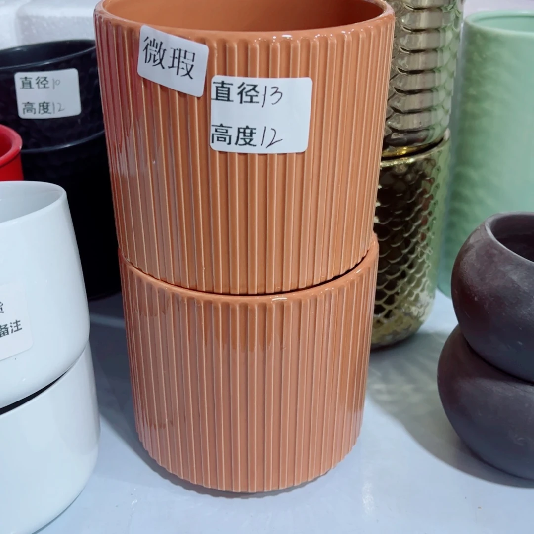 有孔，陶瓷花盆满10米包邮发货