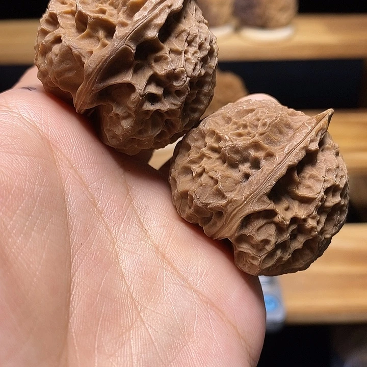 吊坠文玩核桃网纹石壶40