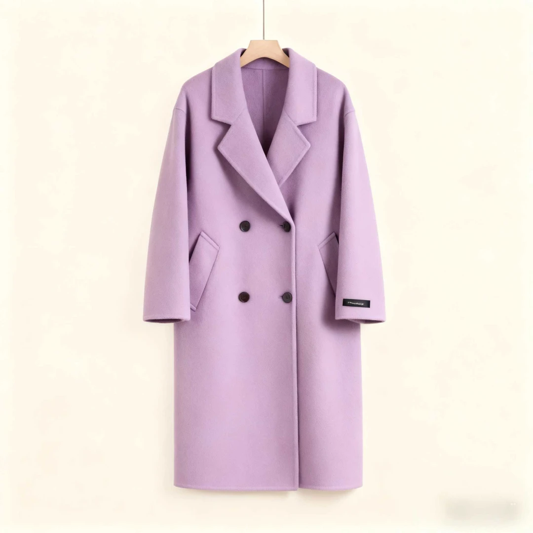 【冬季暖阳】2025秋冬款高端定制双面羊毛呢大衣外套-DY0181款