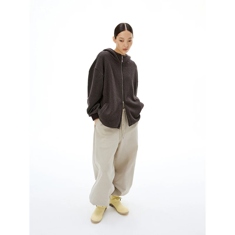 TDDP 高克重质感 连帽短外套女秋季