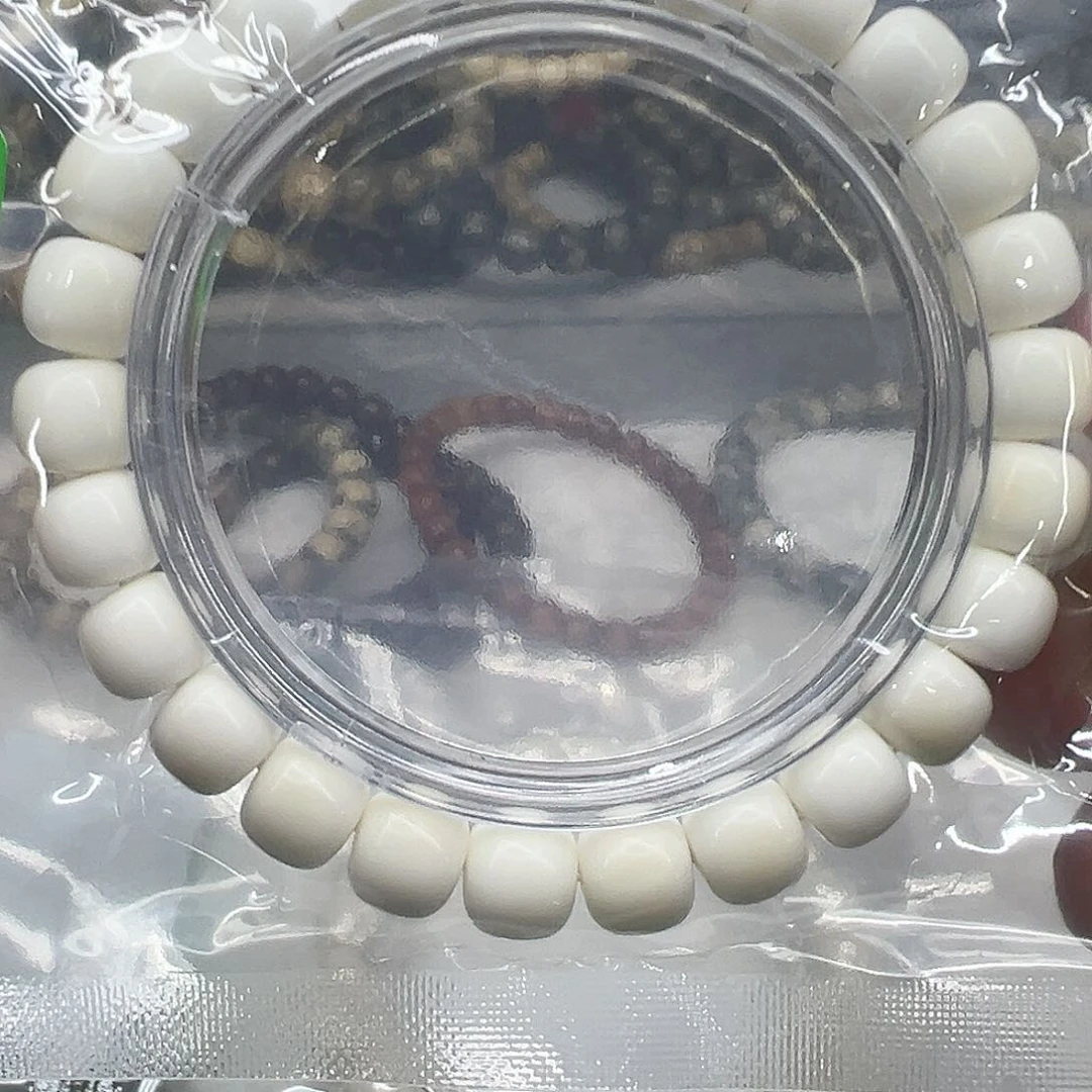 白玉菩提手串97骑士白菩提单圈0.9桶