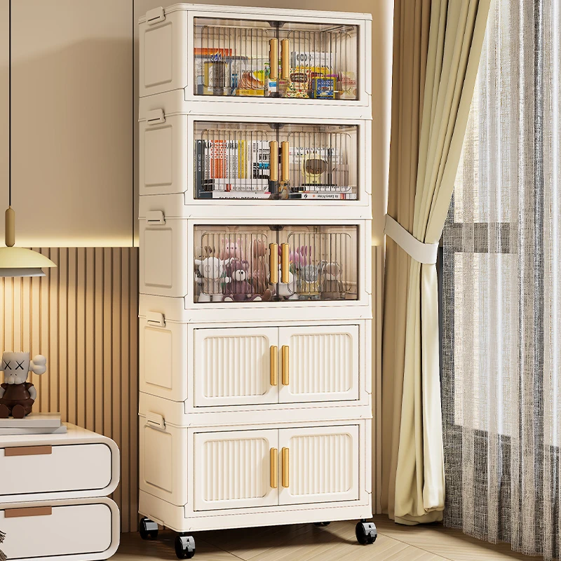 【55面宽】家用可折叠可移动儿童衣柜杂物整理收纳柜储物柜
