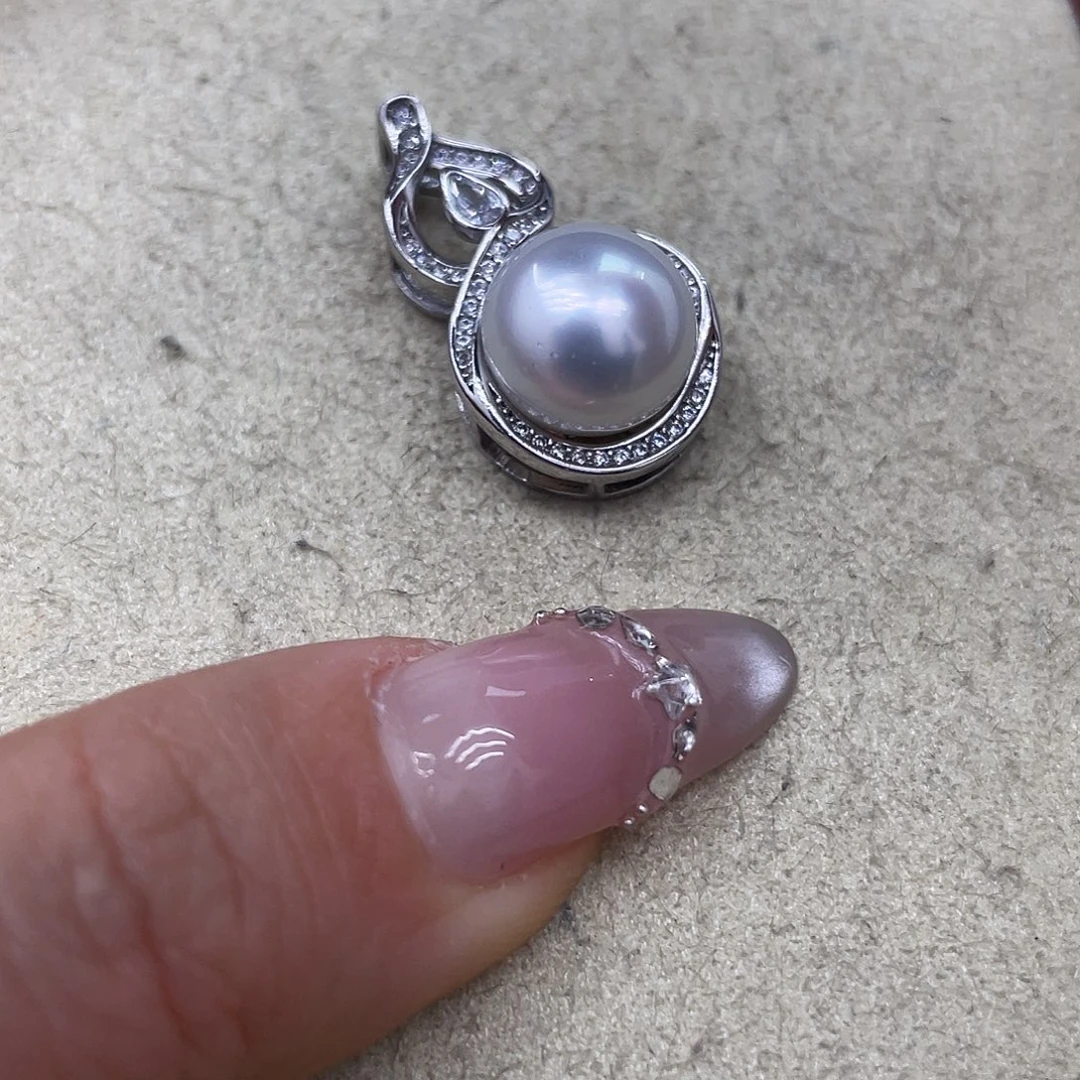 海水珍珠颈饰银S925镶嵌