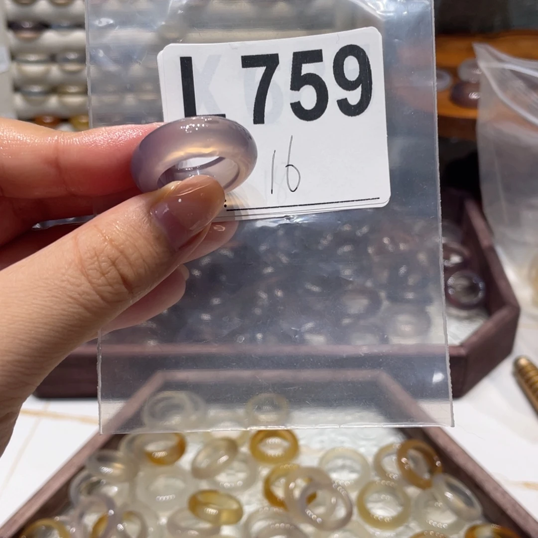 玛瑙/玉髓未镶嵌戒指759