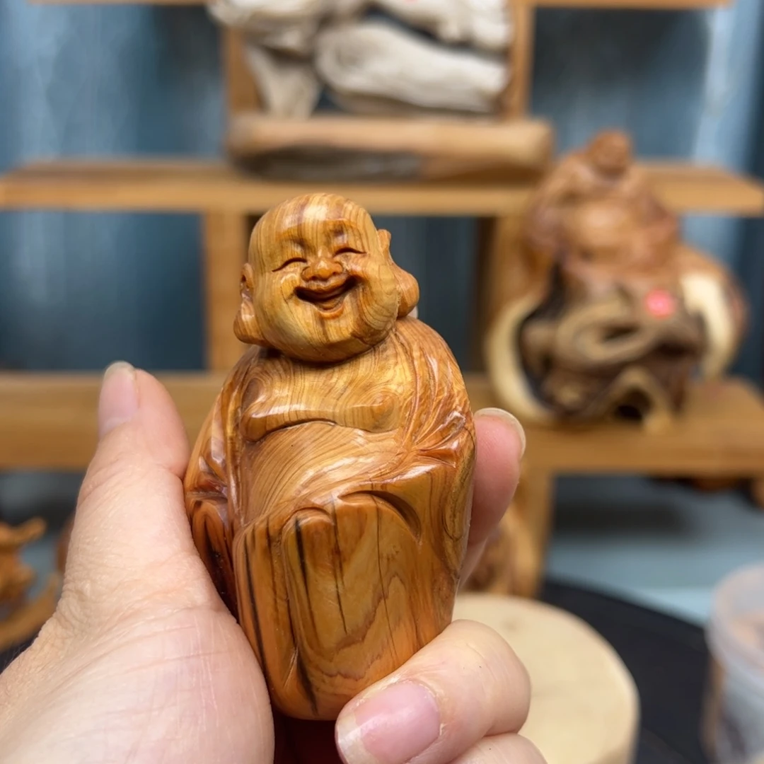 木周崖柏木摆件手把件