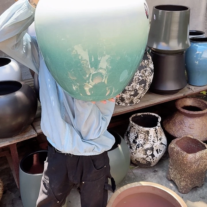 紫砂花盆高度36口径26