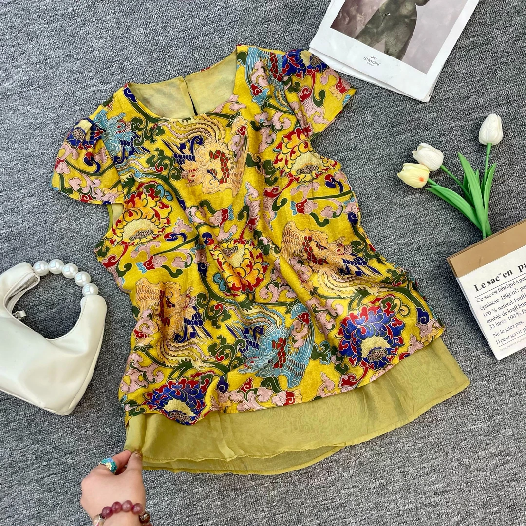 【苗姐优选】新中式提花背心马甲上衣AMY27239