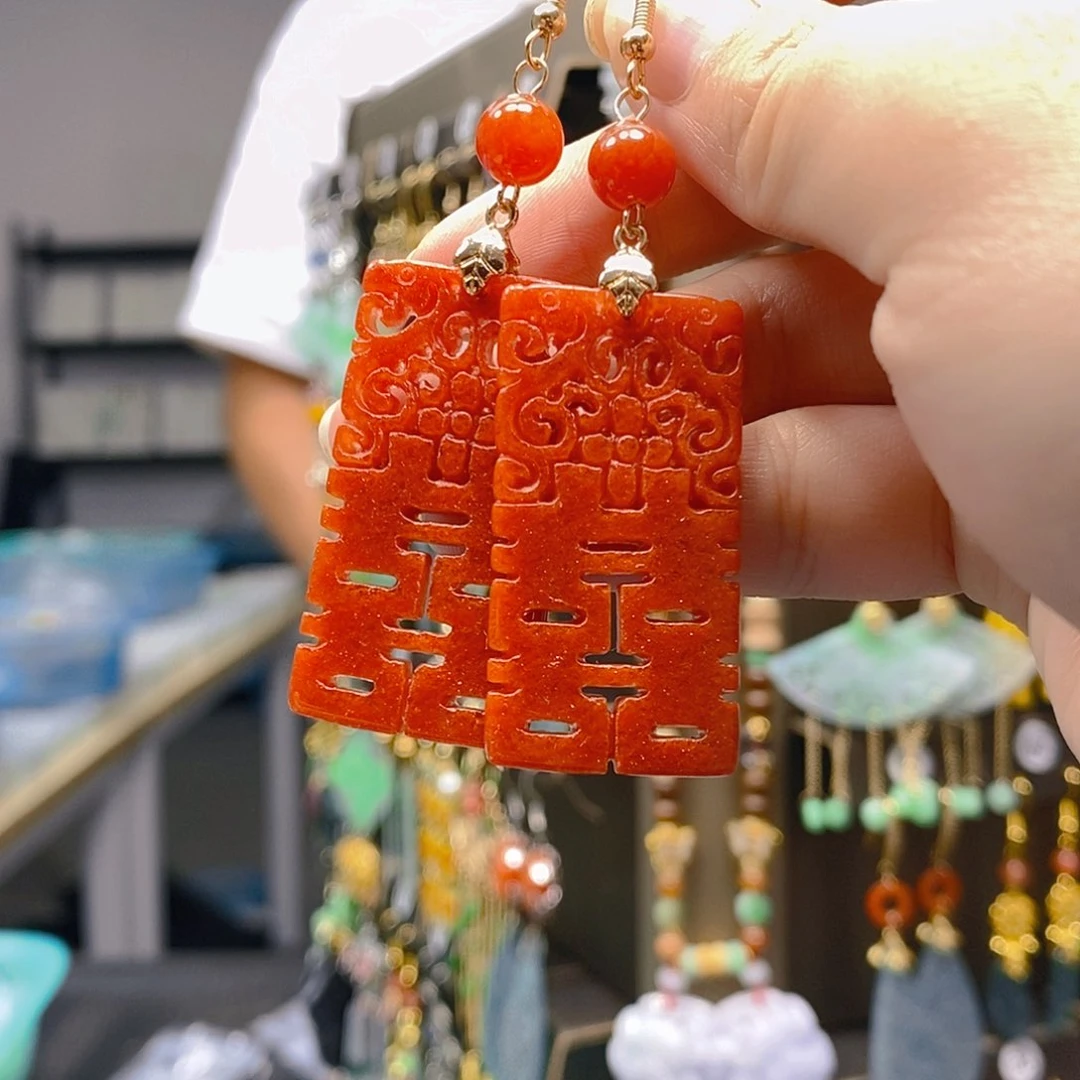 未镶嵌翡翠耳饰翡翠