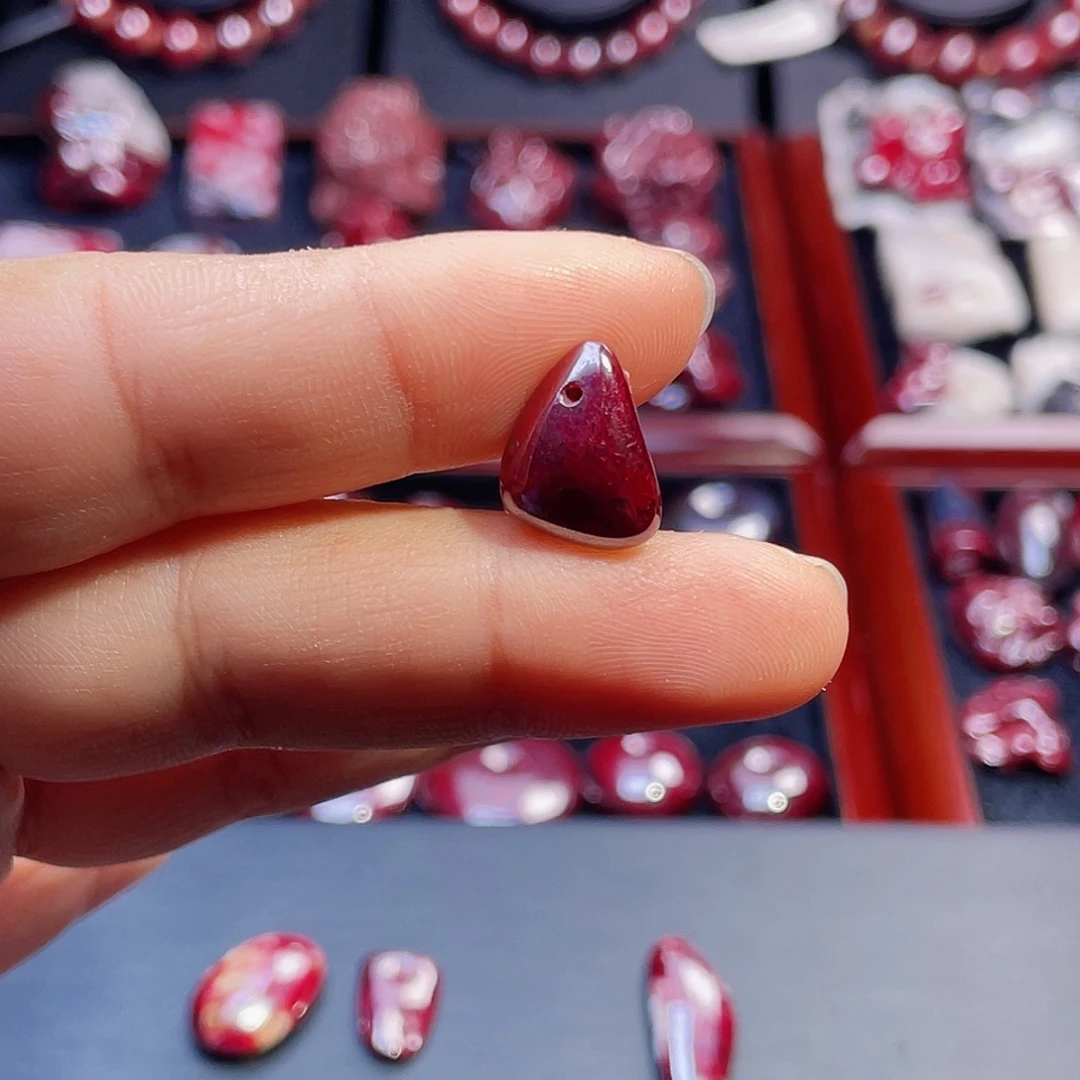 江***雨天然辰砂朱砂吊坠