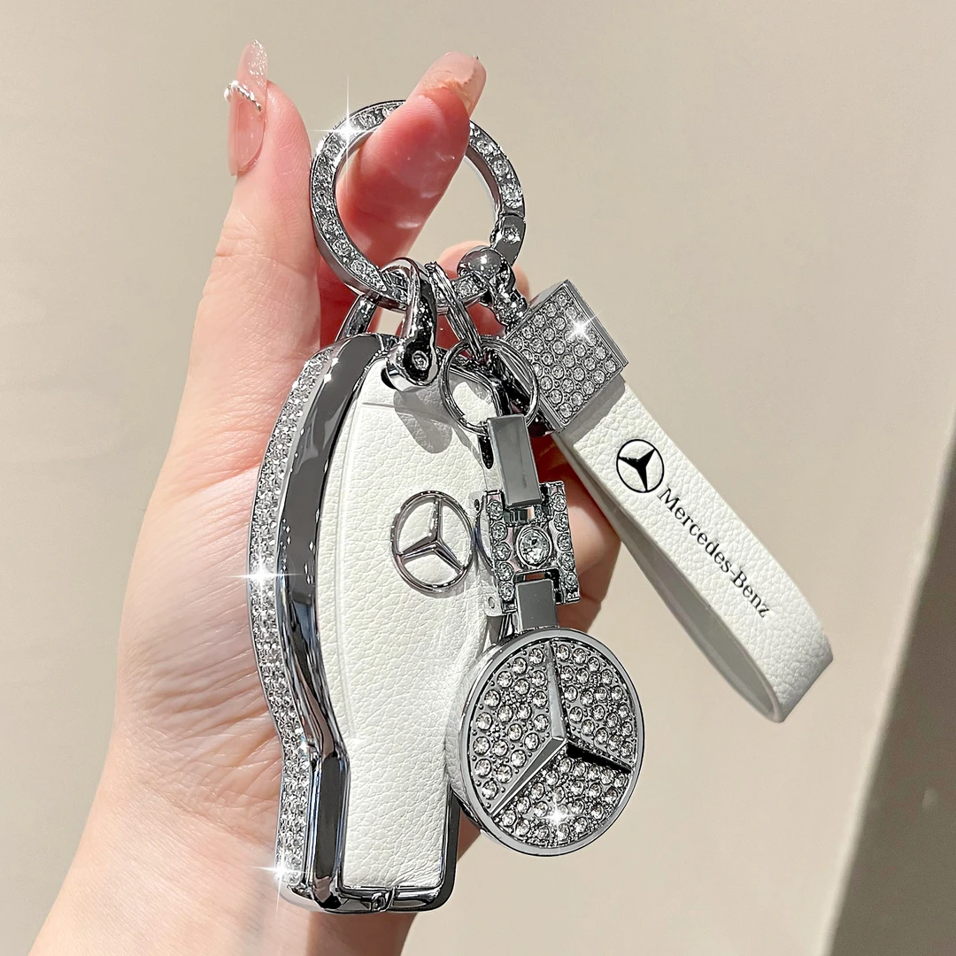 适用奔驰glc300l钥匙套glc260l/gla220老C级c260l包扣E级glk300女