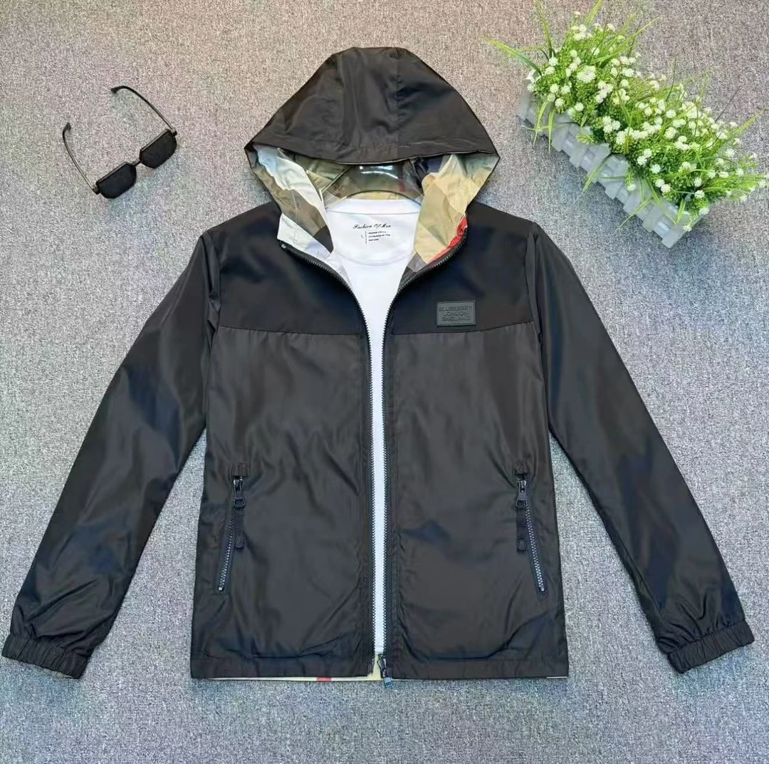 春季新款男士高品质轻奢双面连帽休闲时尚百搭夹克外套