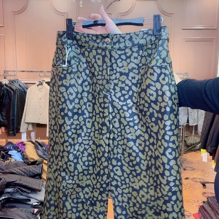 110……120斤皮长裤