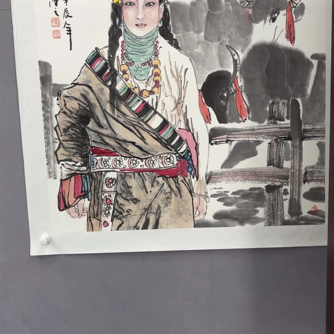 国画艺术家真人手绘