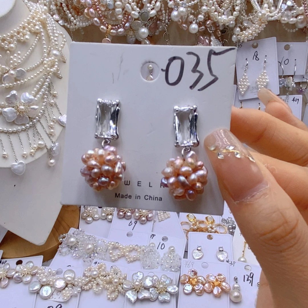 银S925镶嵌淡水珍珠胸饰