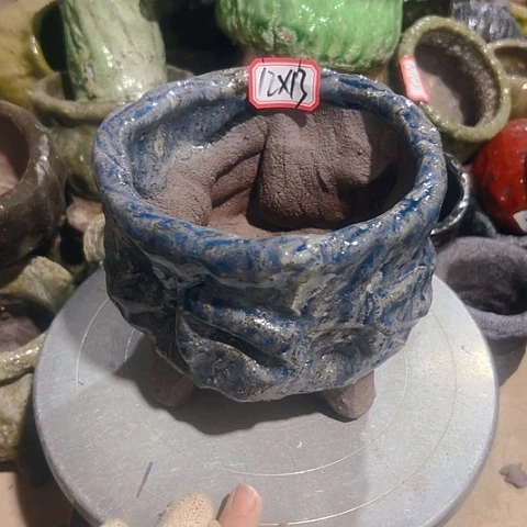 粗陶花盆手工花盆制作