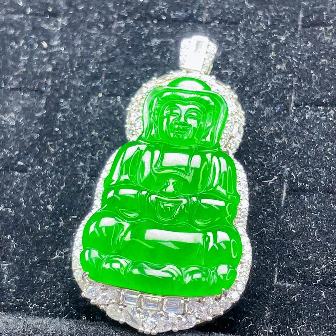 翡翠未镶嵌颈饰999