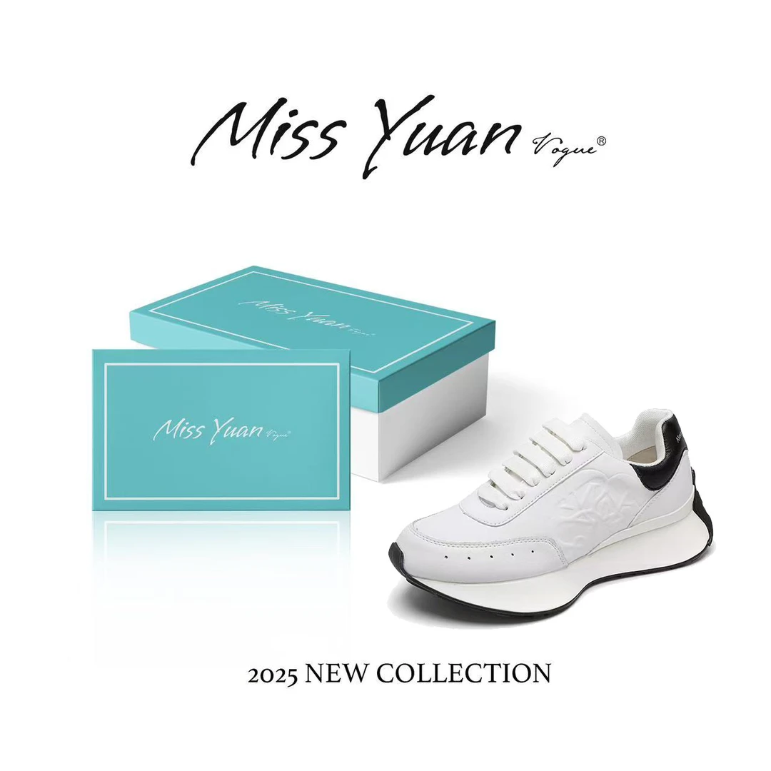 M.Y媛总设计师定制款 2025新款松糕厚底系带学院风休闲女鞋Y92905
