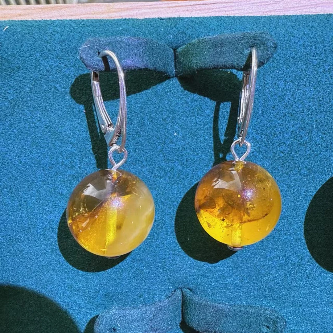 合金耳饰 银镶嵌新中式国风精致高级感圆珠耳坠耳环 29AB235555