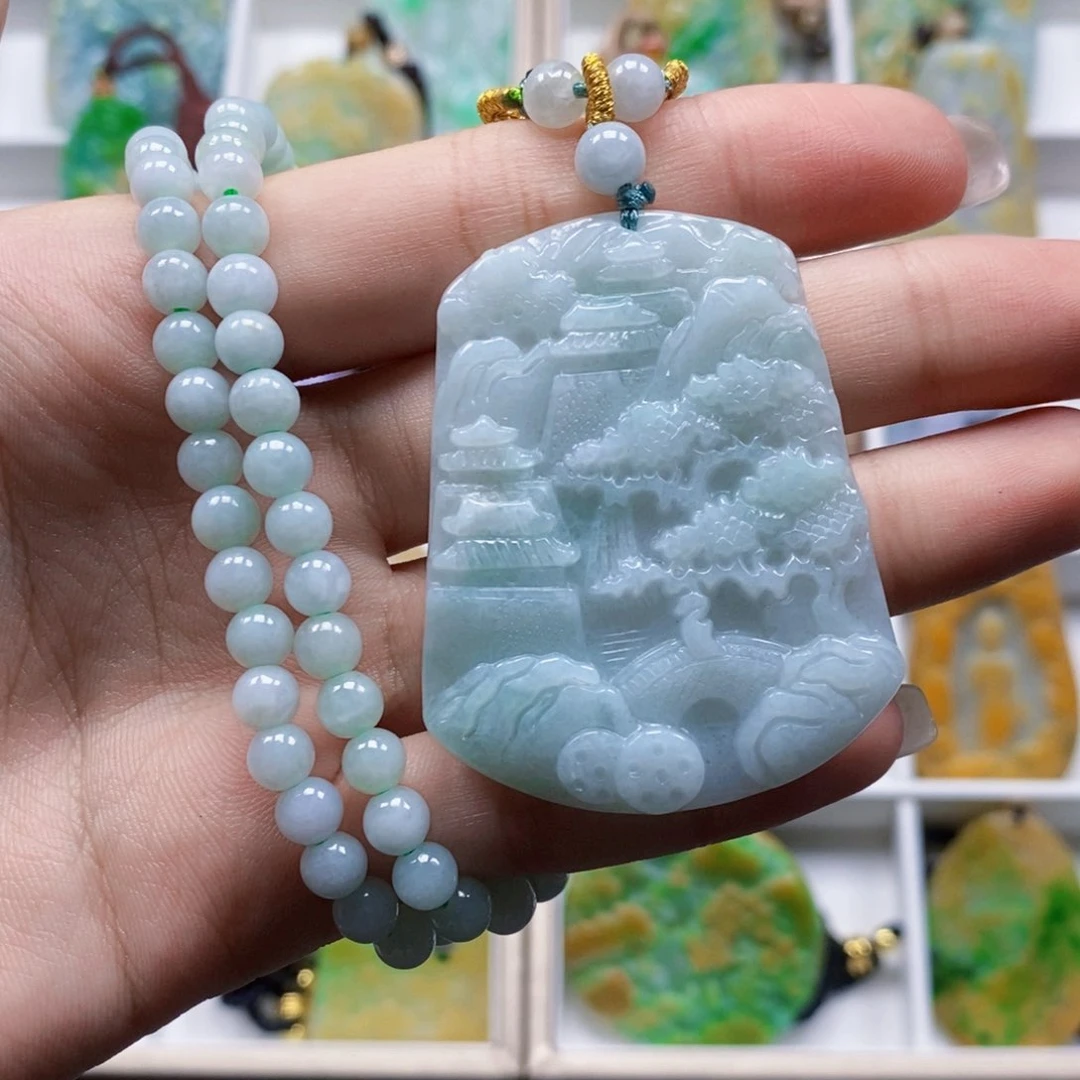 翡翠未镶嵌颈饰翡翠