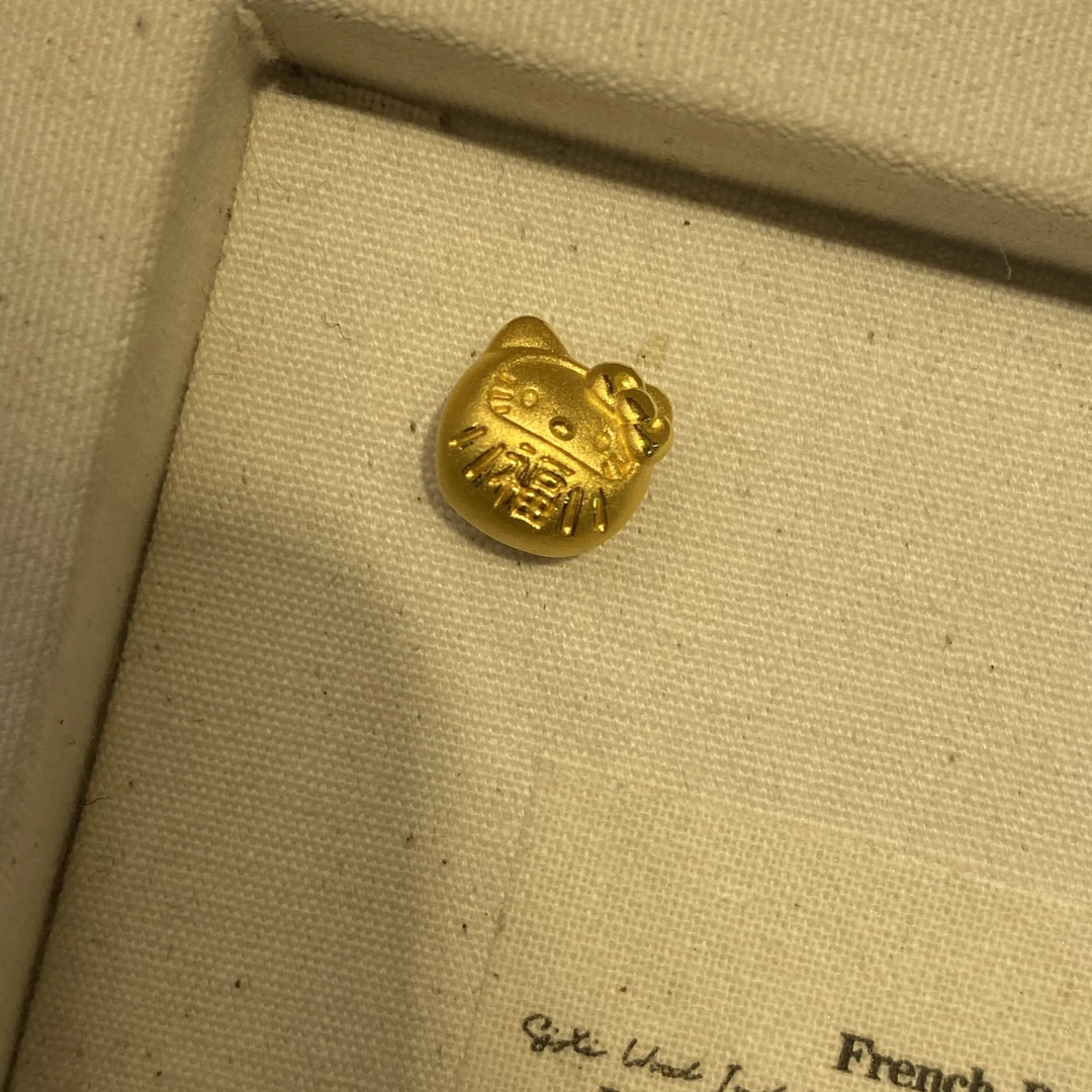 足金999福字达摩kt素金转运珠时尚精致