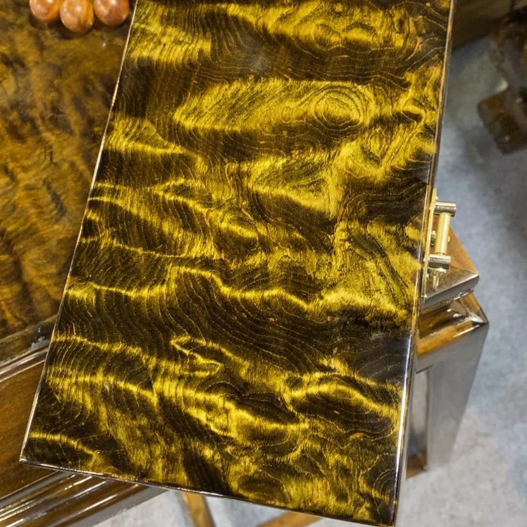 楠木首饰盒独板水波000