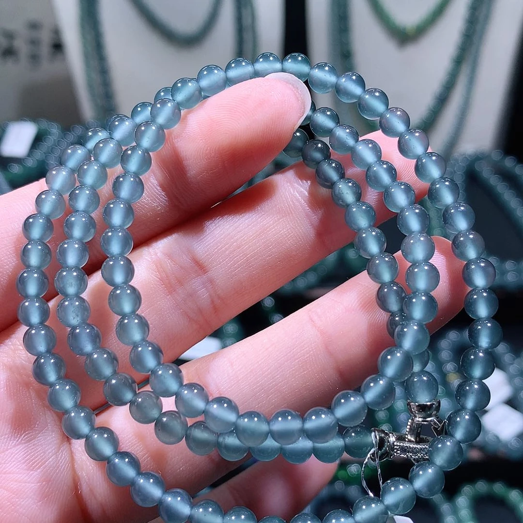 未镶嵌手链翡翠天然a货翡翠项链5
