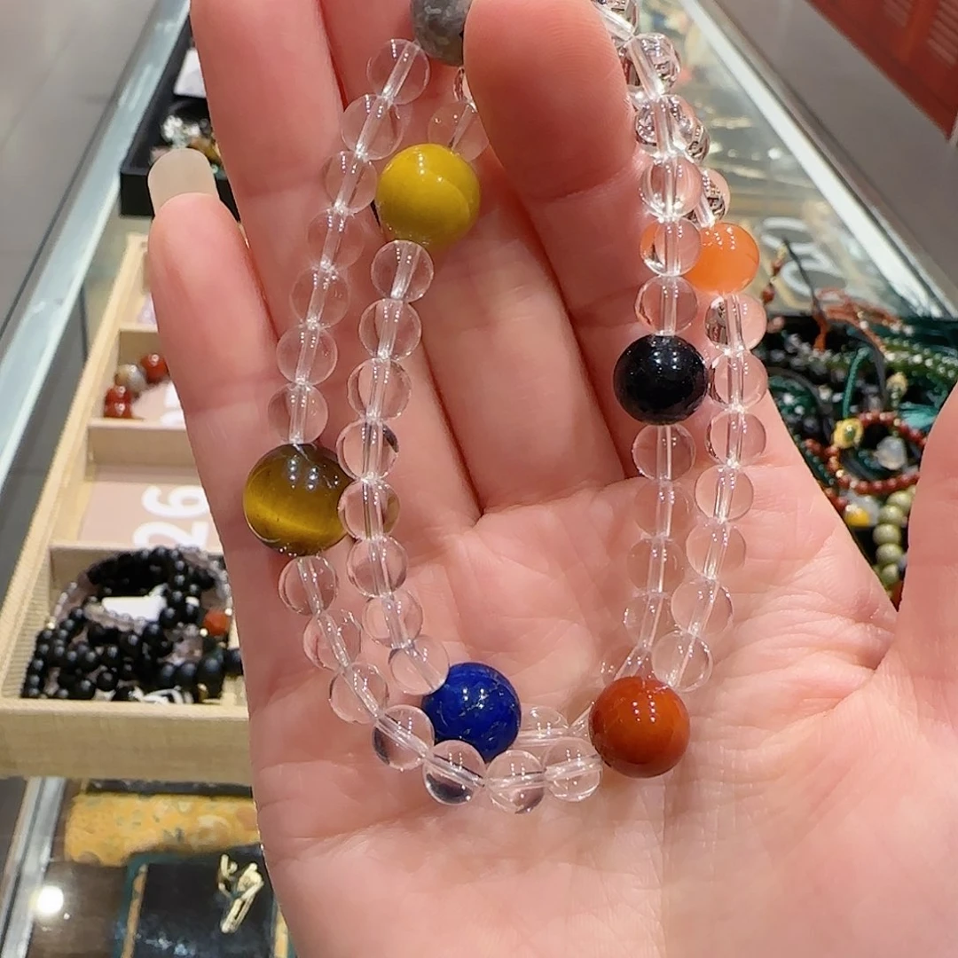 玛瑙/玉髓手链未镶嵌七星白水