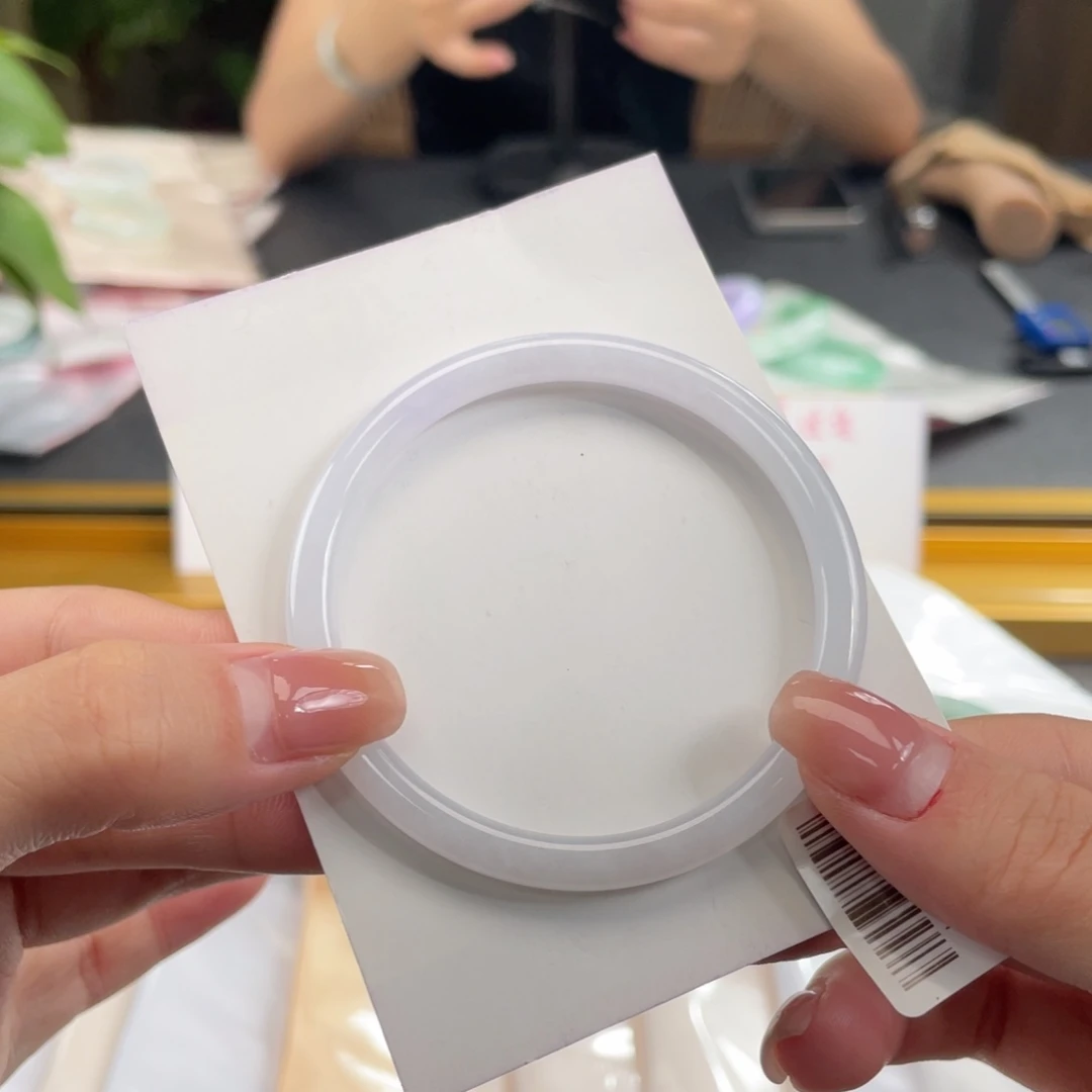 翡翠手镯未镶嵌53.5叮当