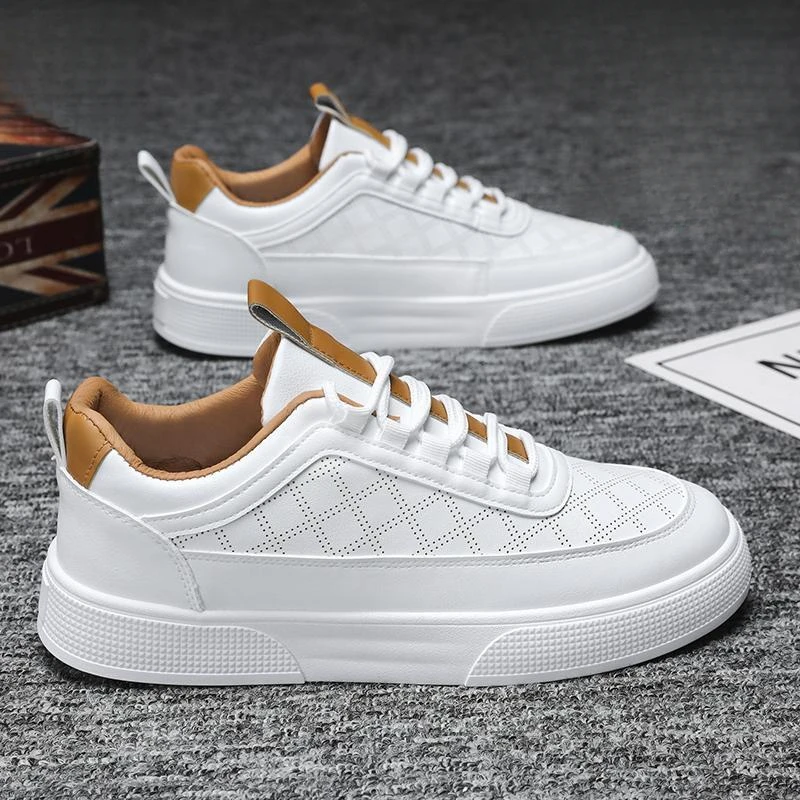 男鞋2024新款秋季舒适休闲板鞋男士白鞋百搭运动潮鞋休闲鞋