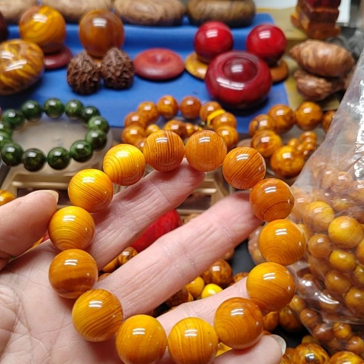 松木好***?琥珀木手串黄油1.6尺寸