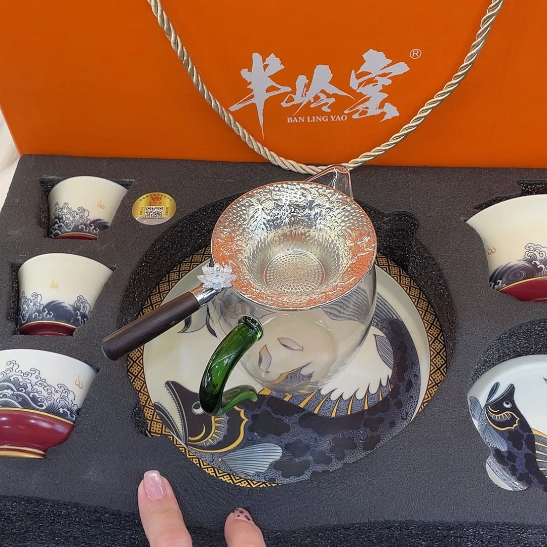 陶景德陶瓷盖碗茶具