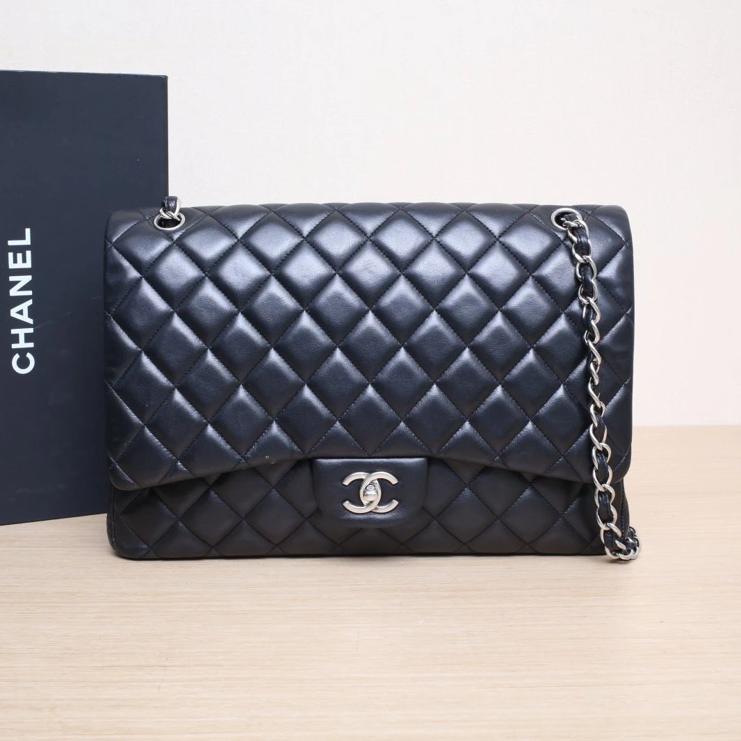 95新 Chanel/香奈儿 小花姑姑868106CF 口盖包 单盖MAXI 13开