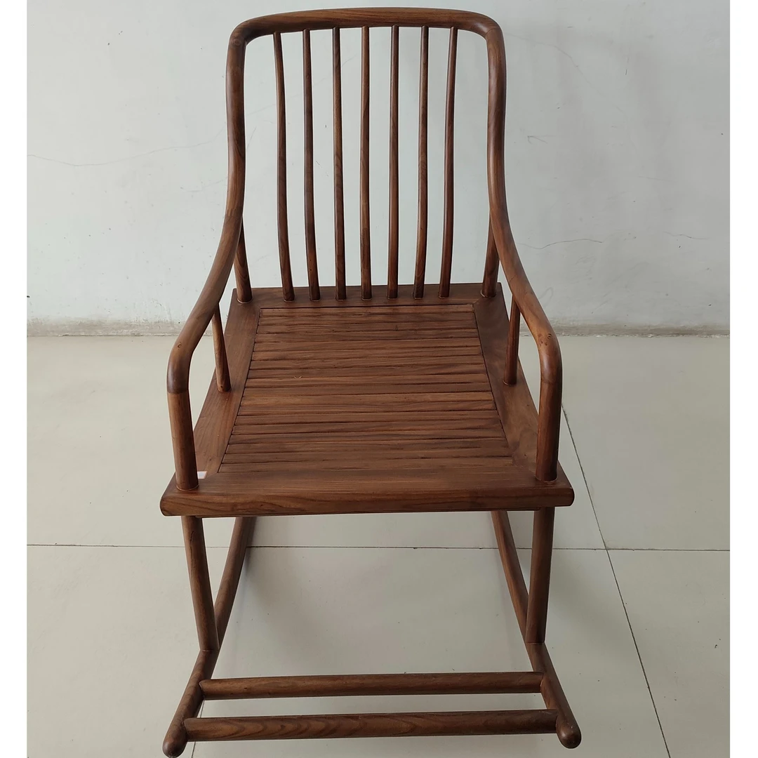 【堂宋专营】实木摇椅新中式实木摇椅阳台休闲逍遥新家入住小家具