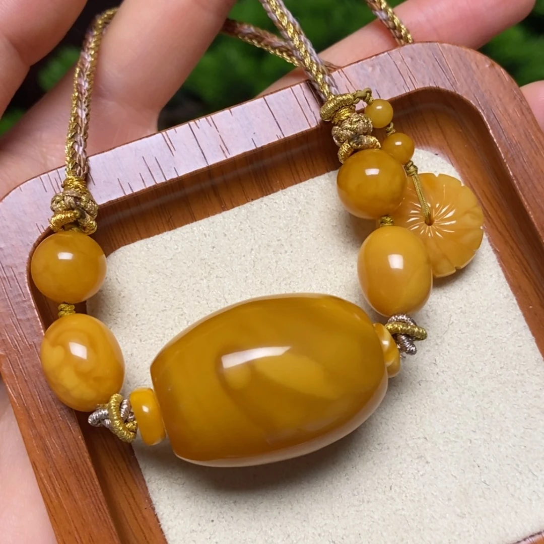 【闪购商品】蜜蜡颈饰未镶嵌项链