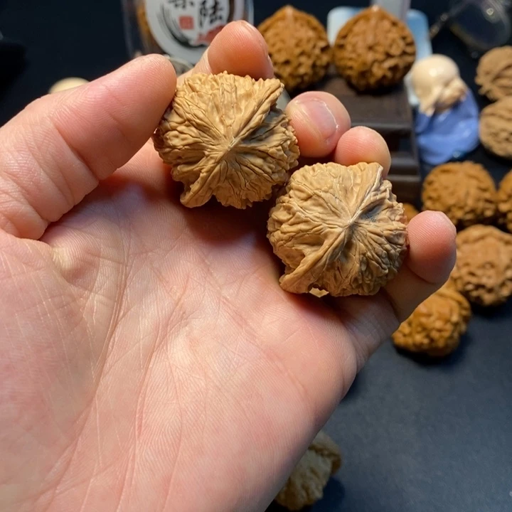 文玩核桃把件2号磨盘37尺全品