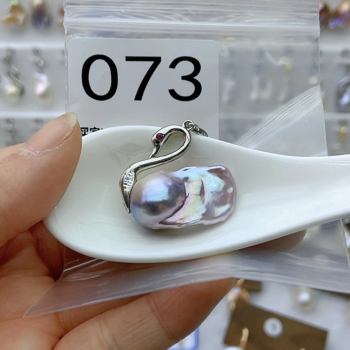 淡水珍珠颈饰银S925镶嵌