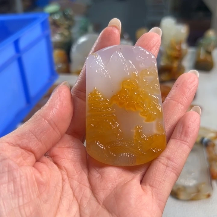 玛瑙/玉髓吊坠(不含链)未镶嵌