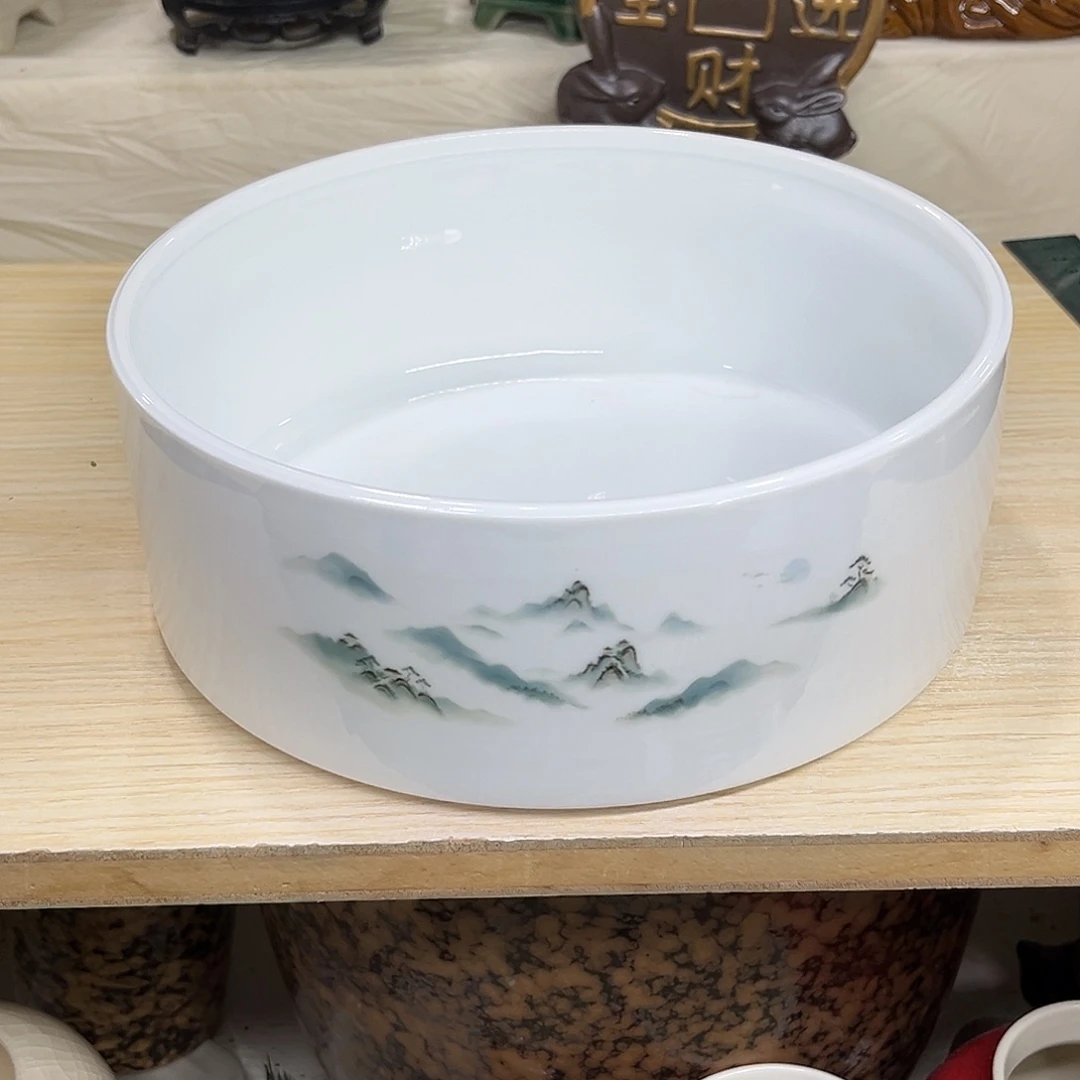 陶瓷绿植多肉微瑕花盆口径21*8.5无孔